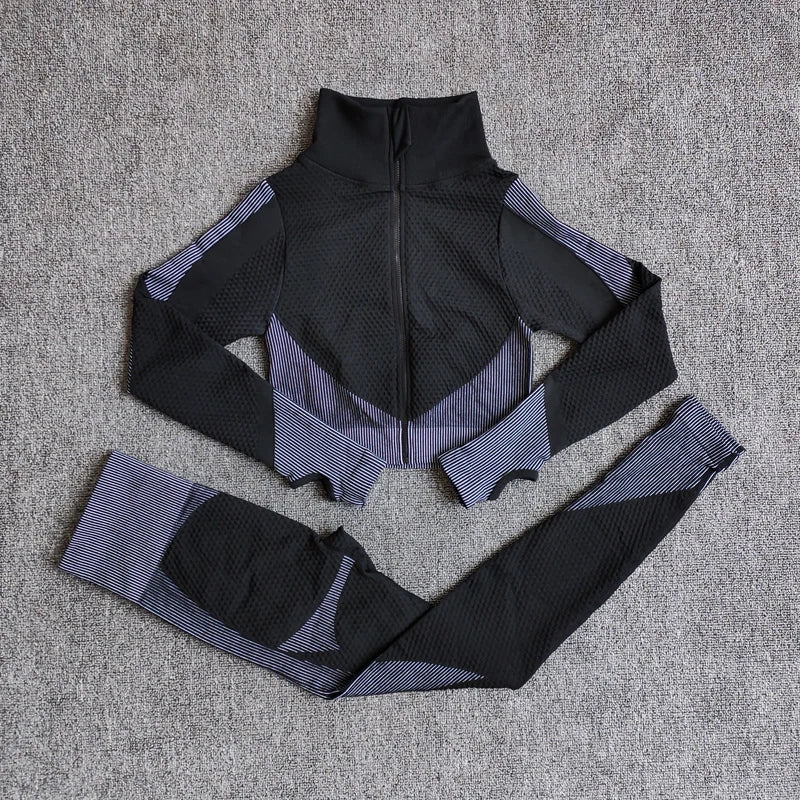 Seamless Long-Sleeve Yoga Set