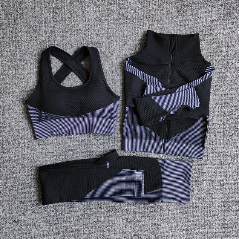 Seamless Long-Sleeve Yoga Set