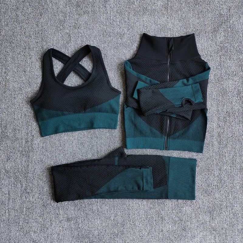 Seamless Long-Sleeve Yoga Set