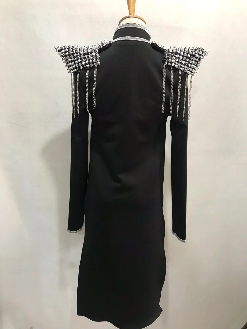 Rivet Chain Epaulet Bodysuit Set