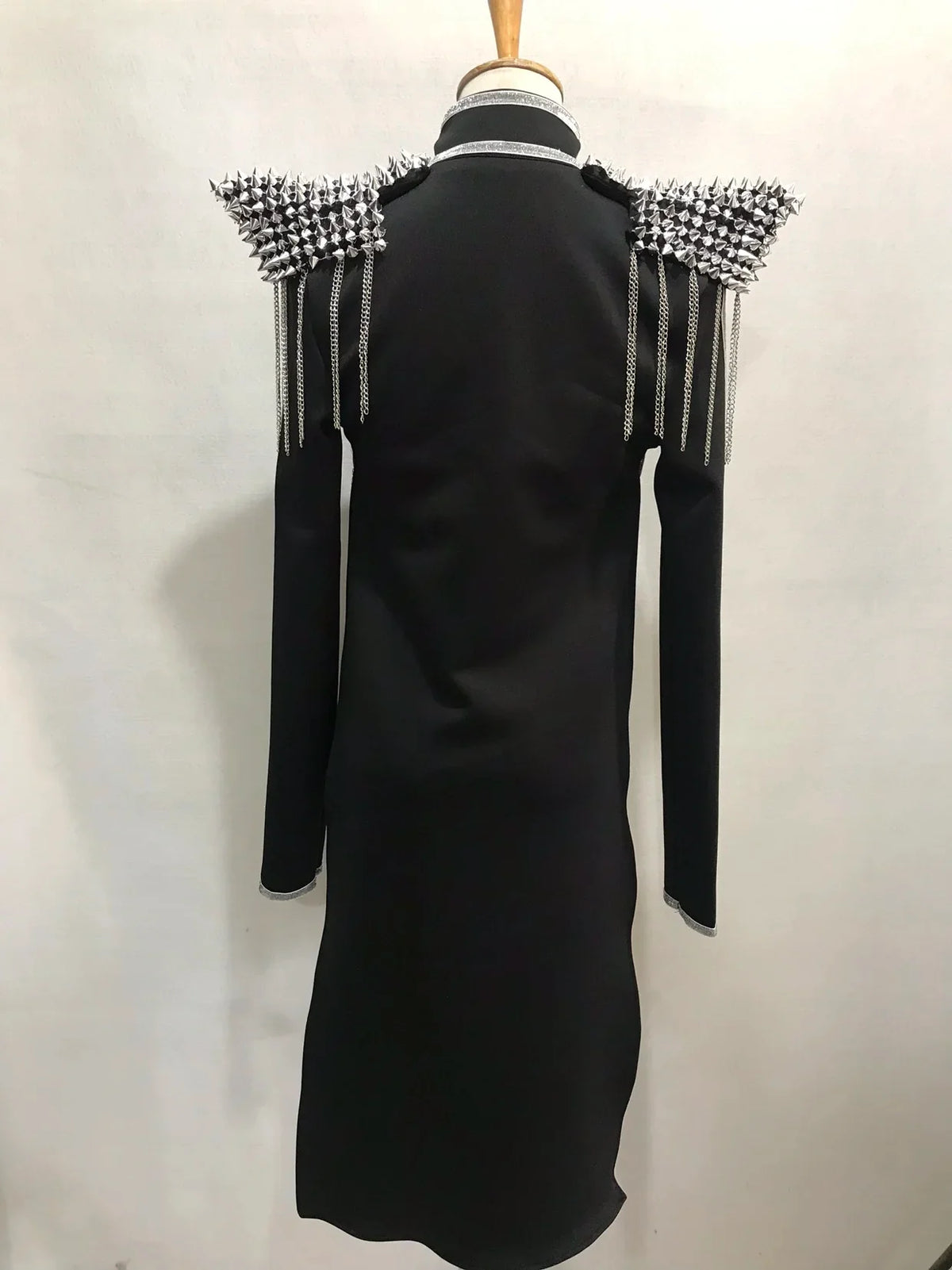 Rivet Chain Epaulet Bodysuit Set