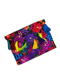 Mexican Embroidered Floral Clutch Bag Multicolor