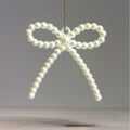 Pearl Beaded Bow Charm - Tumbler Handle Charm