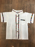 Boys Guayabera Coralillo Ivory
