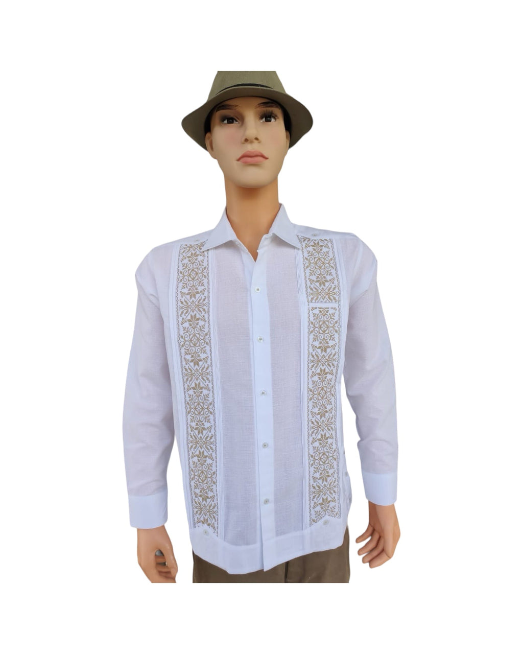 Men's Guayabera Presidencial Riviera White
