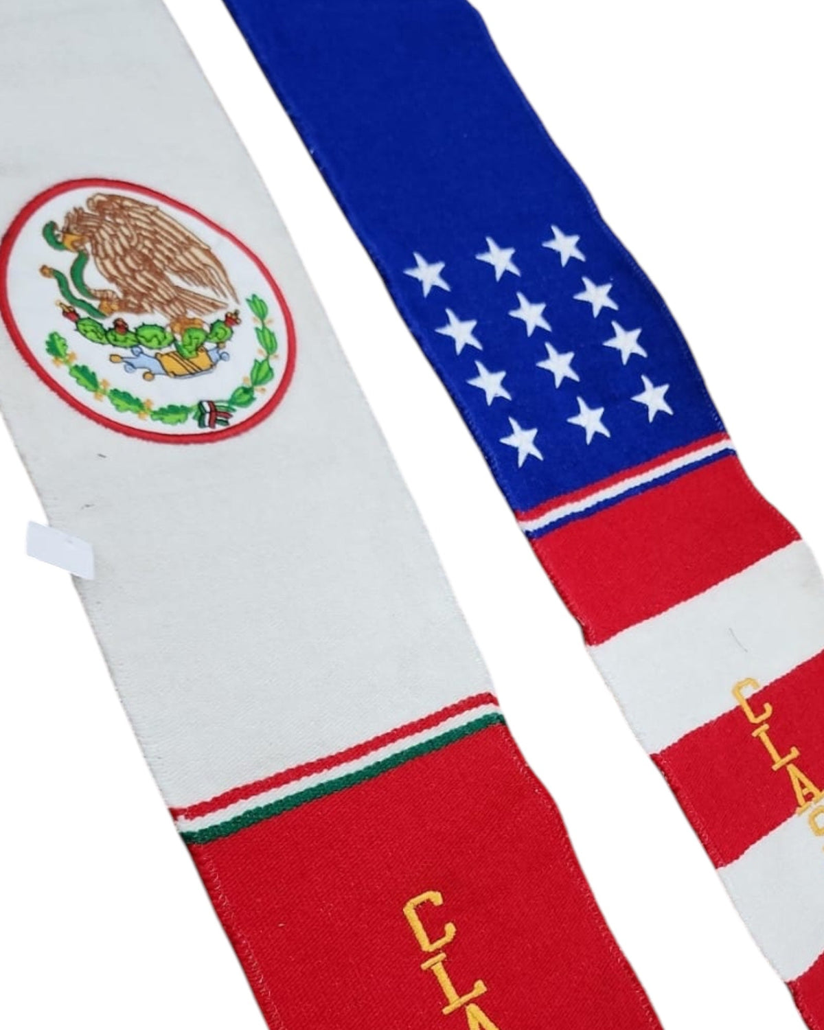 Mexico USA Embroidered Serape Graduation Stole Class of 2026