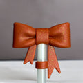 Pumpkin Spice 3D Bow Straw Topper
