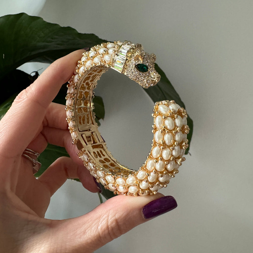 Niiki Paris Pearl Panther Bracelet