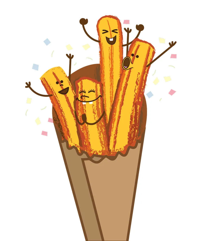 Churro birthday card