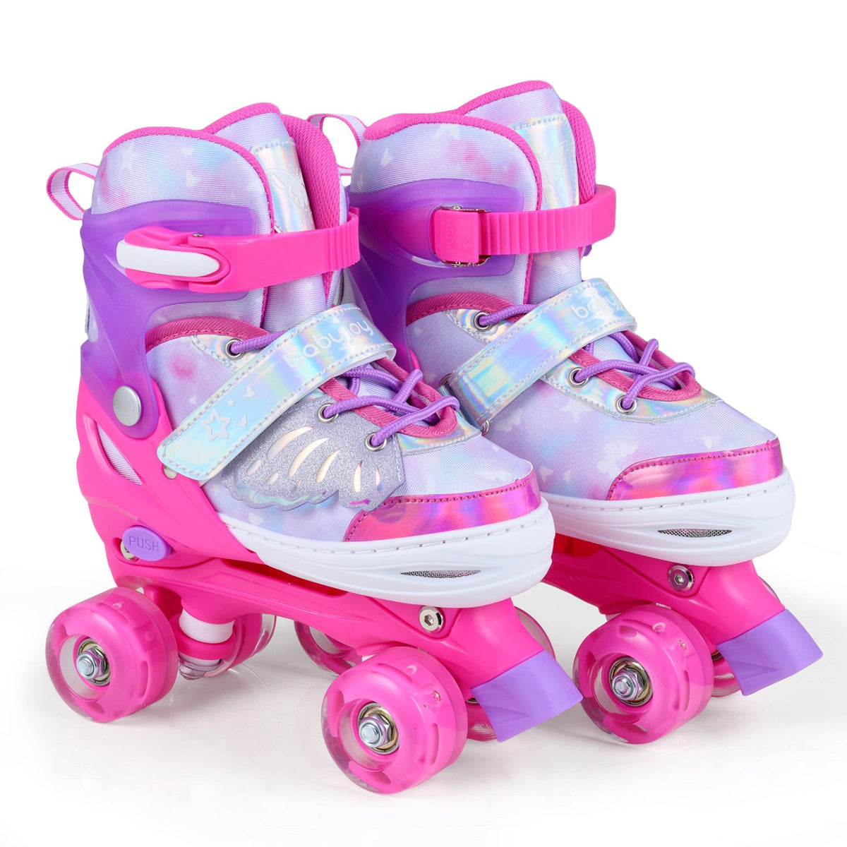 Adjustable Light-Up Roller Skates for Kids | Ages 7–9