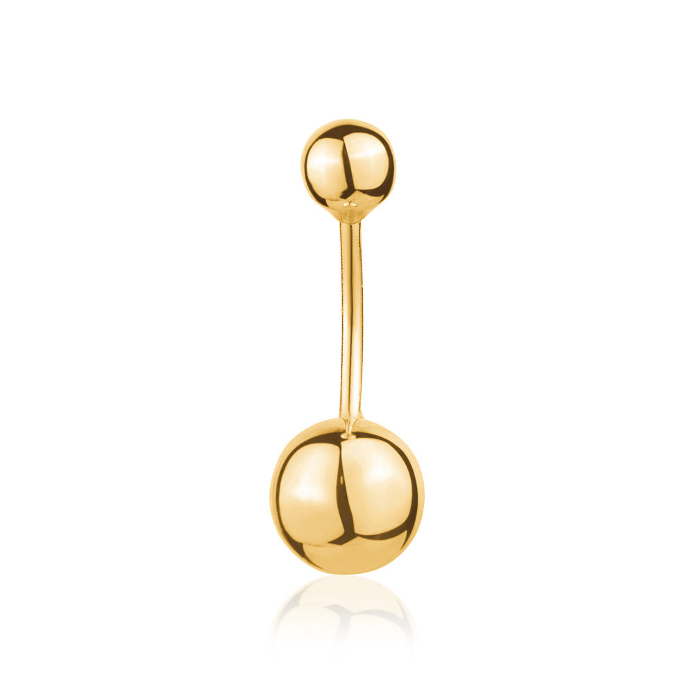 Belly Button Ring 14k Gold Navel Ring Barbell Belly Ring Stud Body Piercing
