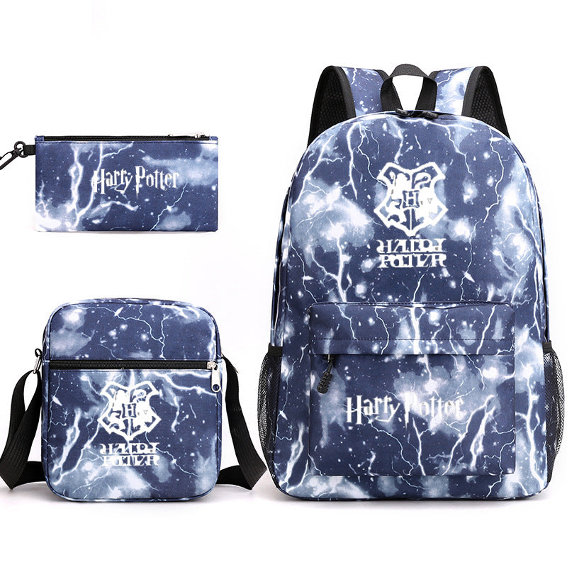 Harry Potter  Badge Pencil Three-piece Backpacks