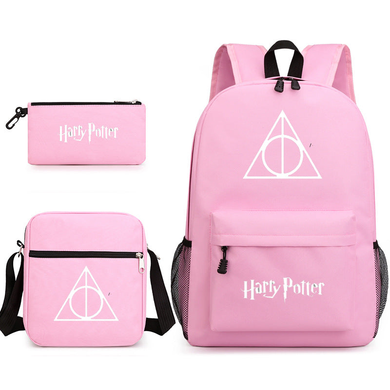 Harry Potter  Badge Pencil Three-piece Backpacks