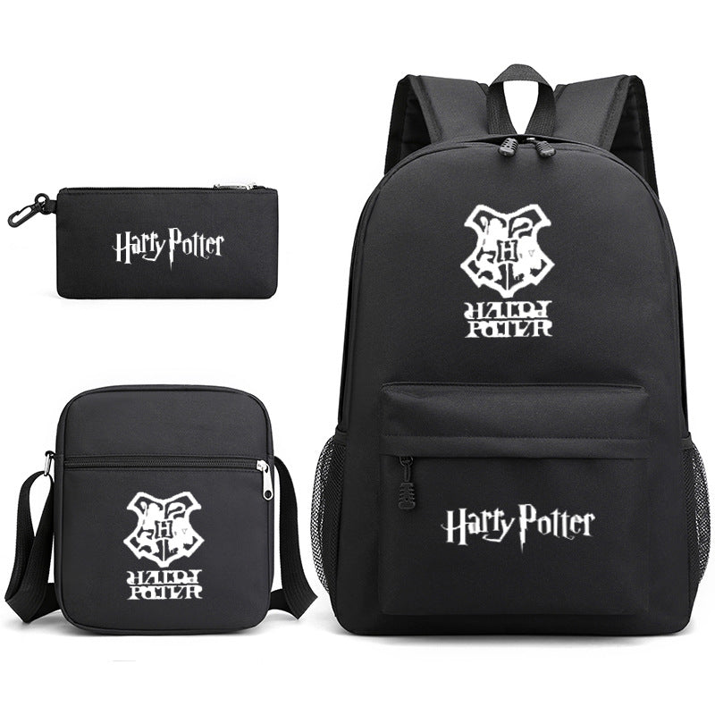 Harry Potter  Badge Pencil Three-piece Backpacks