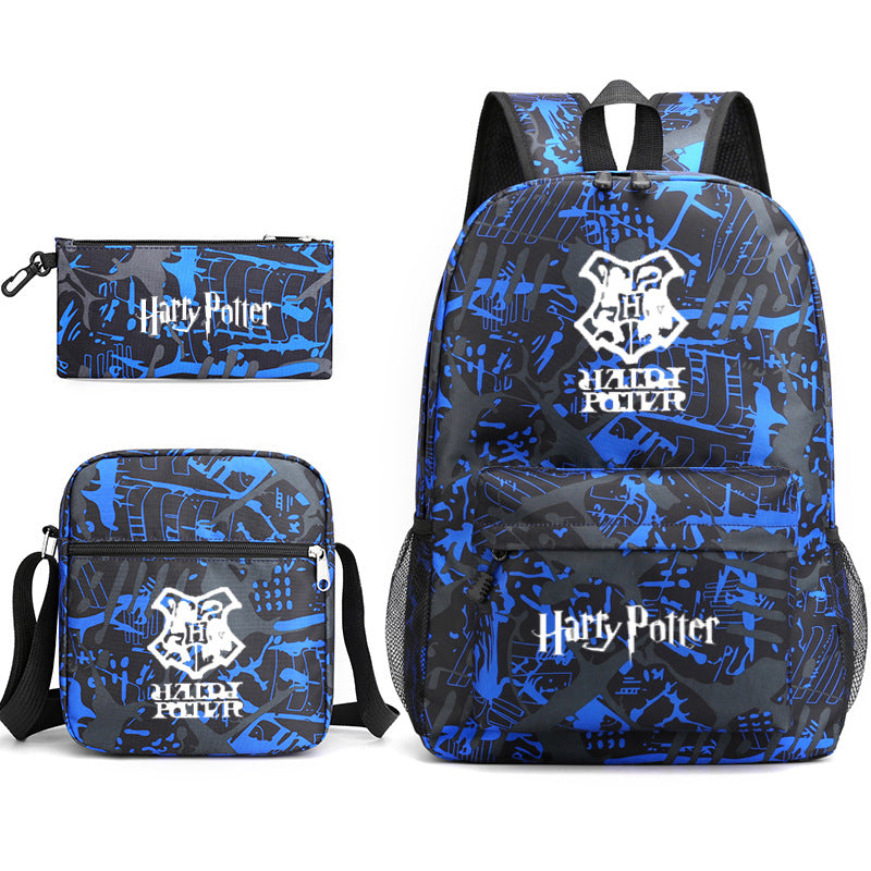 Harry Potter  Badge Pencil Three-piece Backpacks