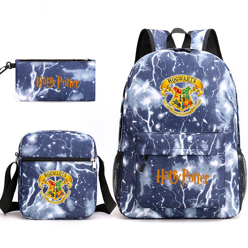 Harry Potter  Badge Pencil Three-piece Backpacks