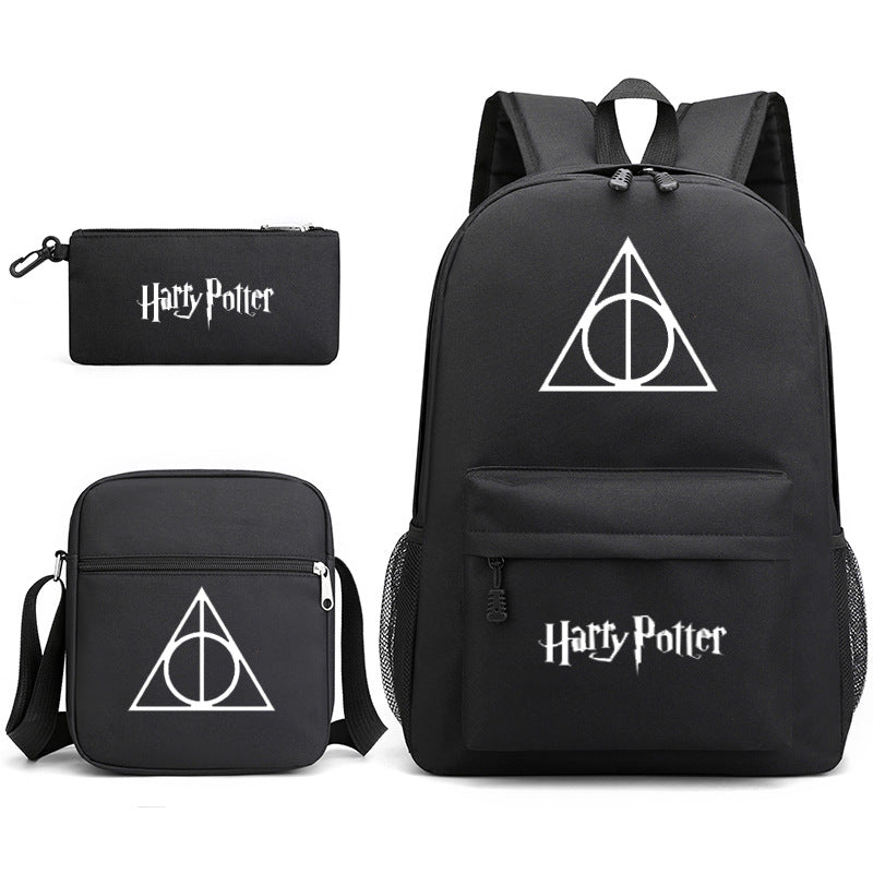 Harry Potter  Badge Pencil Three-piece Backpacks