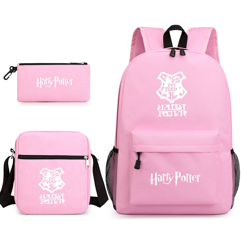 Harry Potter  Badge Pencil Three-piece Backpacks