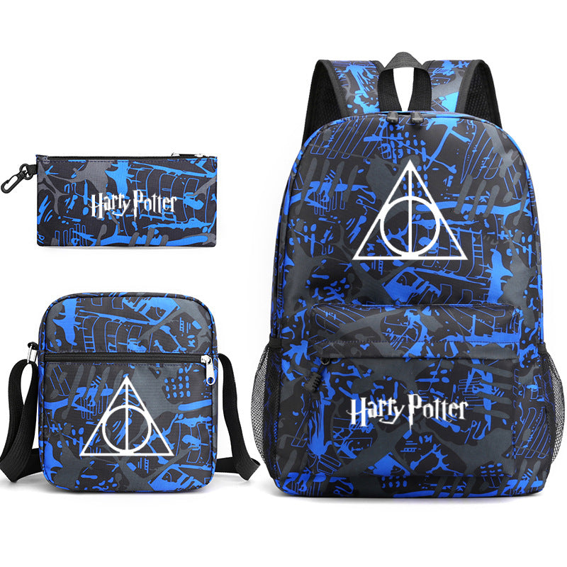 Harry Potter  Badge Pencil Three-piece Backpacks