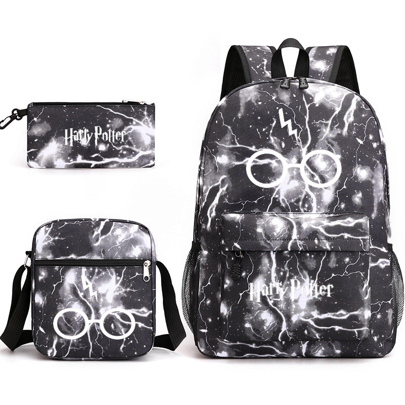 Harry Potter  Badge Pencil Three-piece Backpacks