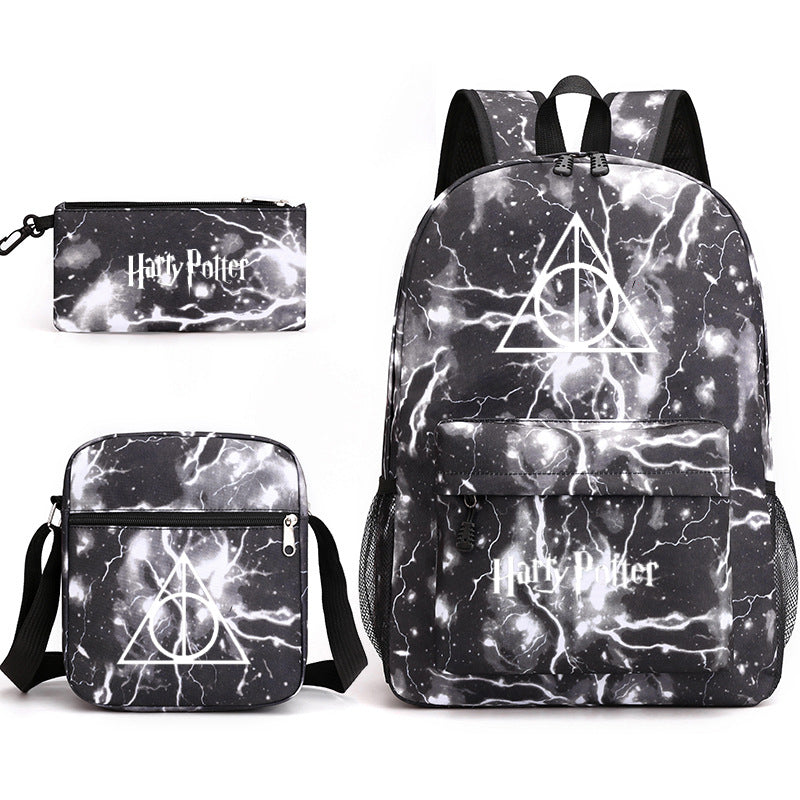 Harry Potter  Badge Pencil Three-piece Backpacks