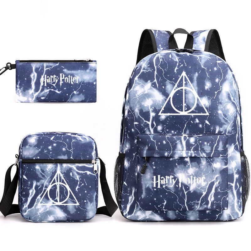 Harry Potter  Badge Pencil Three-piece Backpacks