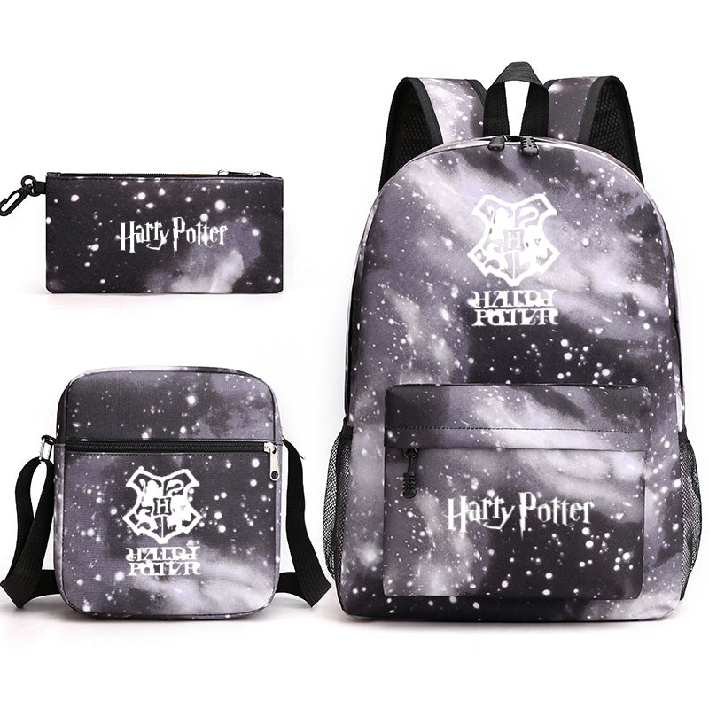 Harry Potter  Badge Pencil Three-piece Backpacks