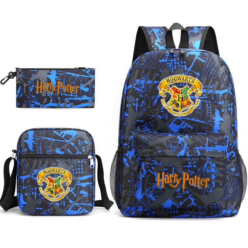 Harry Potter  Badge Pencil Three-piece Backpacks