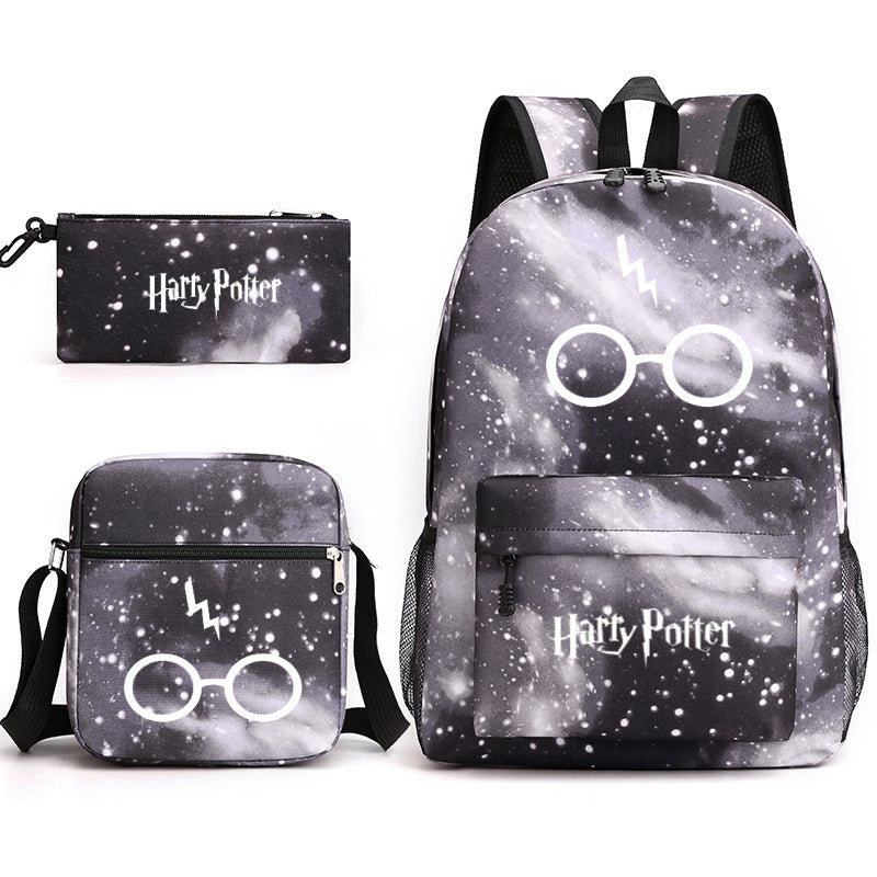 Harry Potter  Badge Pencil Three-piece Backpacks