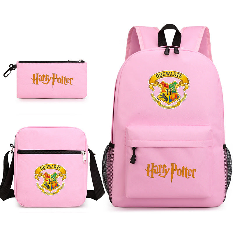 Harry Potter  Badge Pencil Three-piece Backpacks