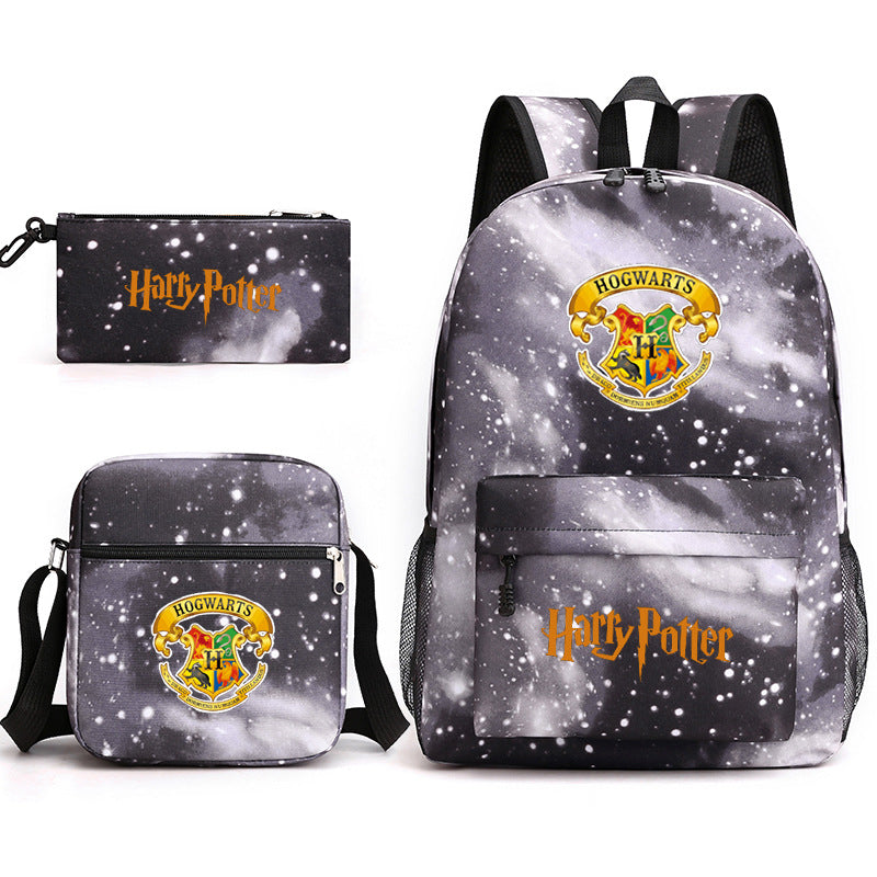 Harry Potter  Badge Pencil Three-piece Backpacks