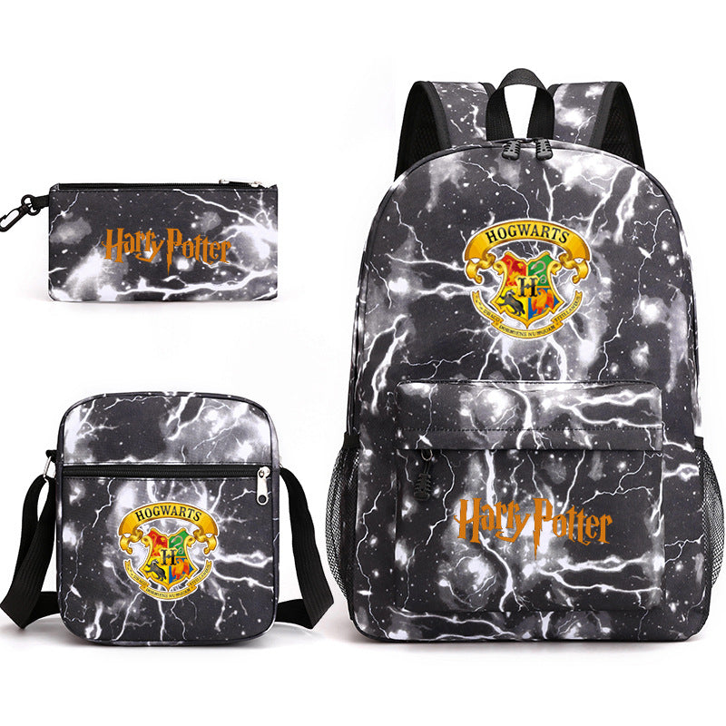 Harry Potter  Badge Pencil Three-piece Backpacks
