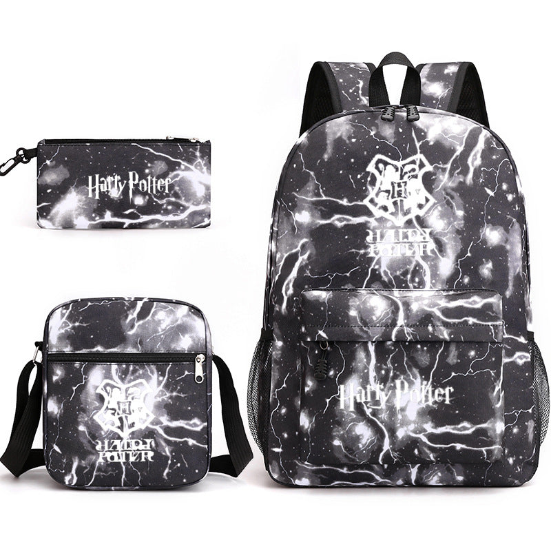 Harry Potter  Badge Pencil Three-piece Backpacks