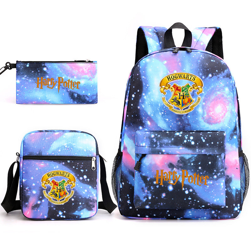 Harry Potter  Badge Pencil Three-piece Backpacks