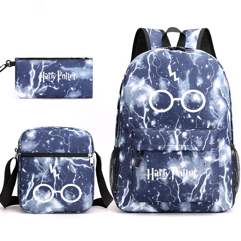 Harry Potter  Badge Pencil Three-piece Backpacks
