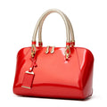 Sleek Faux Leather Zip Shoulder Bag