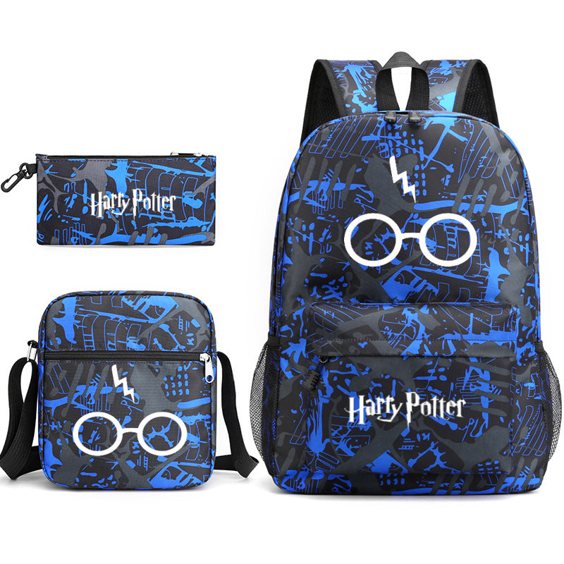 Harry Potter  Badge Pencil Three-piece Backpacks