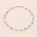 Pearl Accent Stainless Steel Ball Beaded Stretch Bracelet