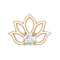Nature Inspired Diamond Lotus Earring