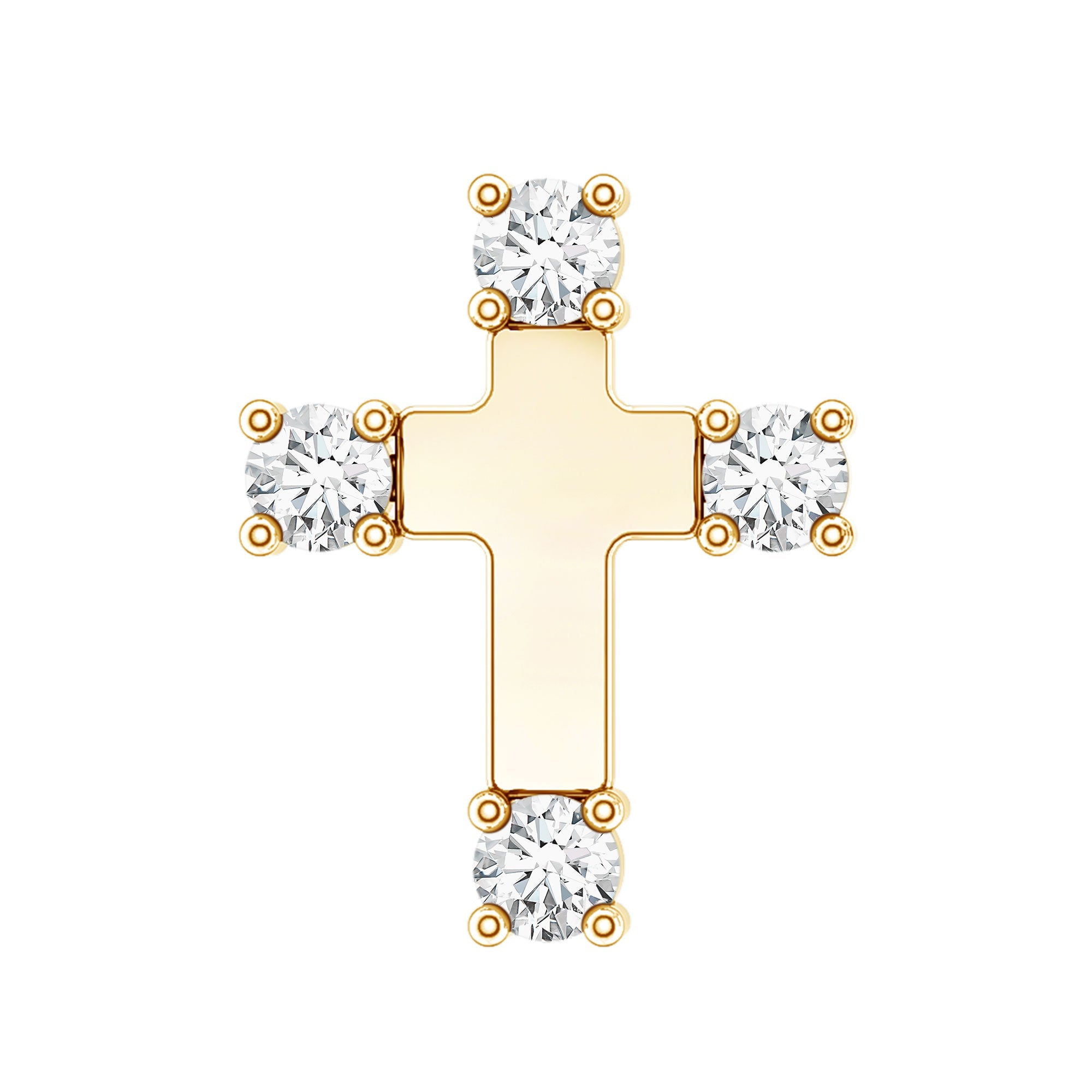 Diamond Cross Cartilage Earring