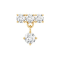 Womens Diamond Drop Earring for Helix Piercing