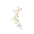 Designer Diamond Ear Crawler Earring for Helix Piercing