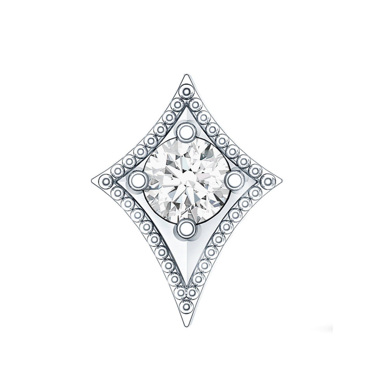 Diamond Kite Shape Tragus Earring