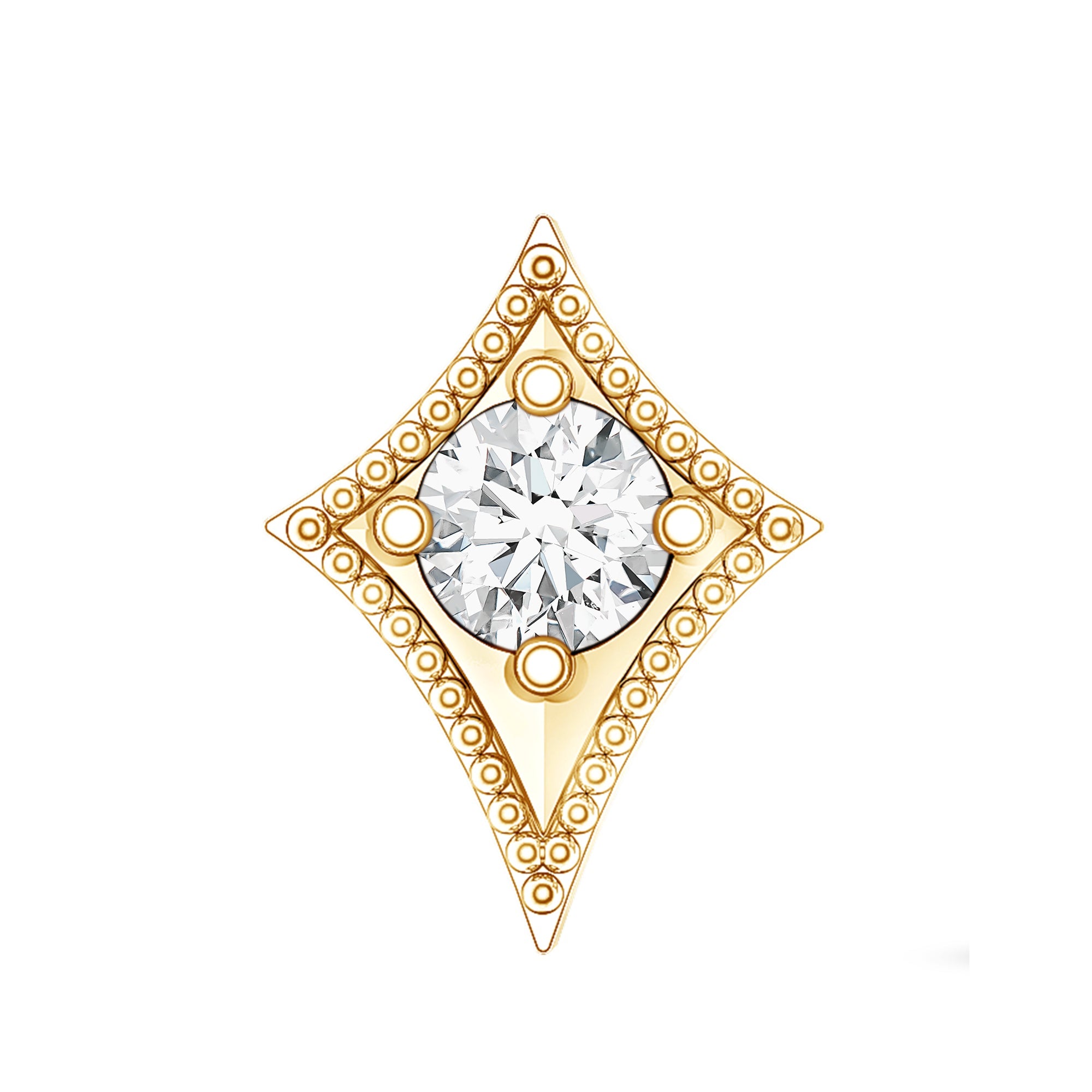 Diamond Kite Shape Tragus Earring