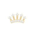 Certified Diamond Crown Earring for Helix Piercing