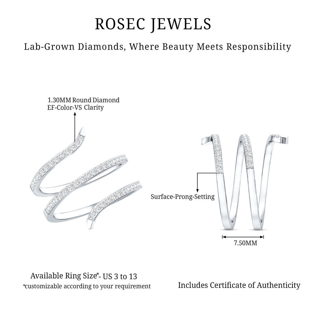 Certified Lab Grown Diamond Cocktail Ring For Women