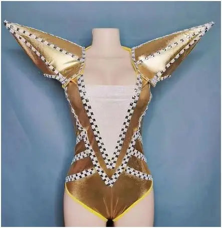 Rock Punk Epaulet Festival Jumpsuit