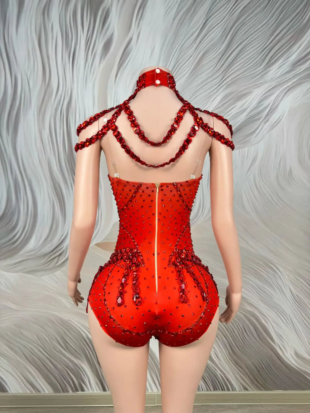 Rhinestone Tassel Festival Bodysuit