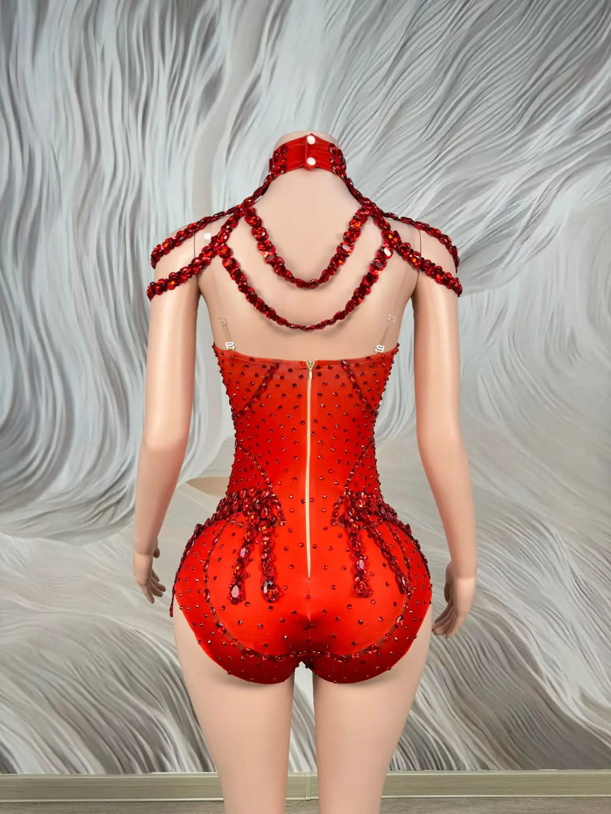 Rhinestone Tassel Festival Bodysuit