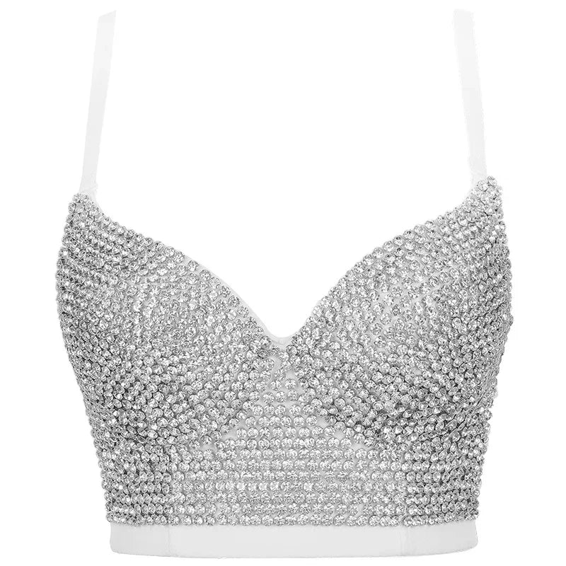 Rhinestone Corset Bustier